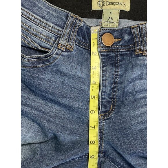 Democracy Jeans Womens Size 8 Ab Solution Women's Stretch No Holes Mid Rise - Picture 3 of 8